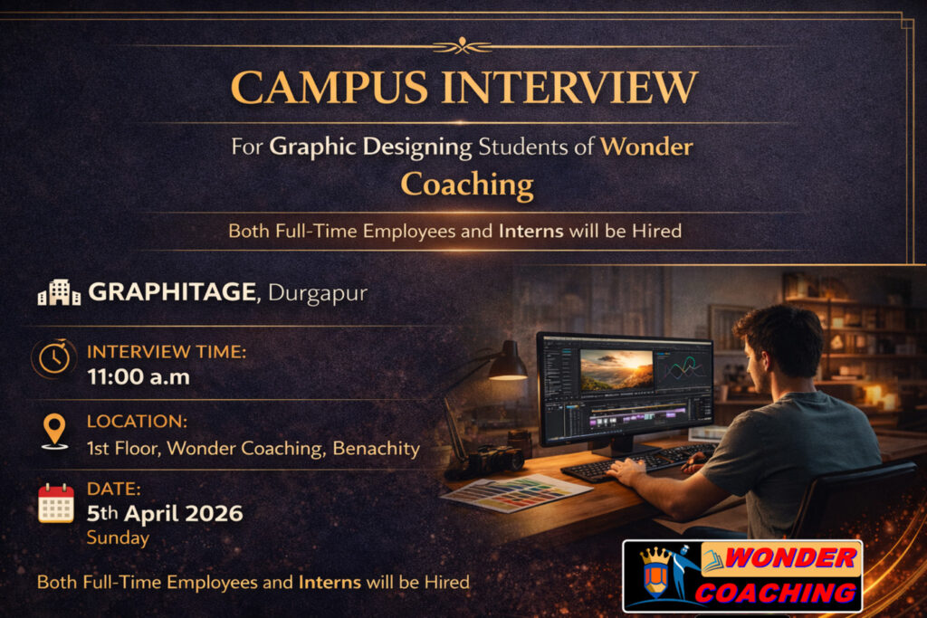 WALK-IN INTERVIEW – GRAPHIC DESIGNING